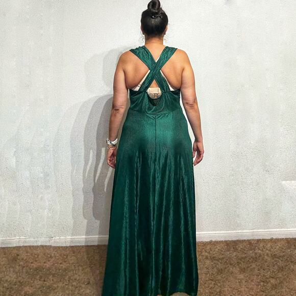 Petra Fashions Green Vintage Maxi Nightgown Sz 1X - Picture 9 of 11